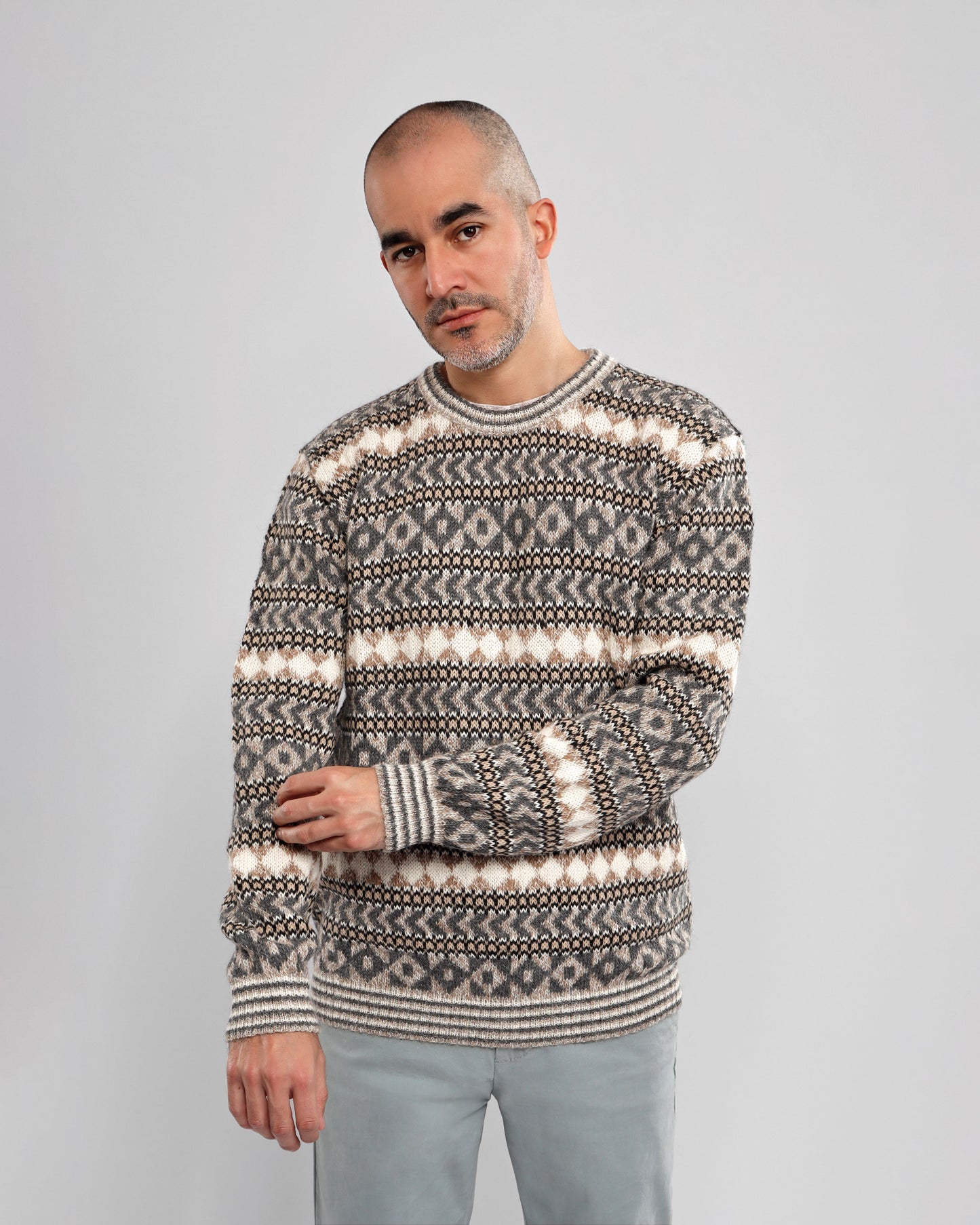 Sweater - Raffa White Crew